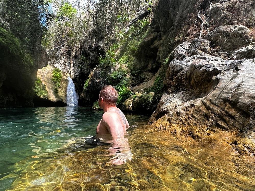 Fossefall i Viñales-dalen