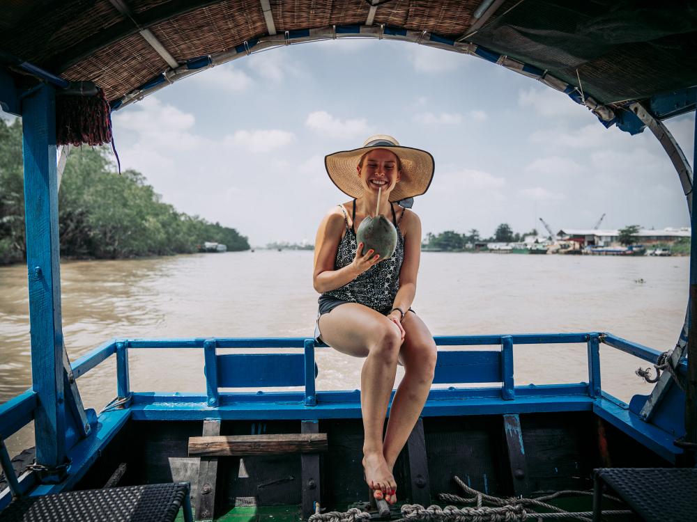 Båttur på Tonle Sap-elven