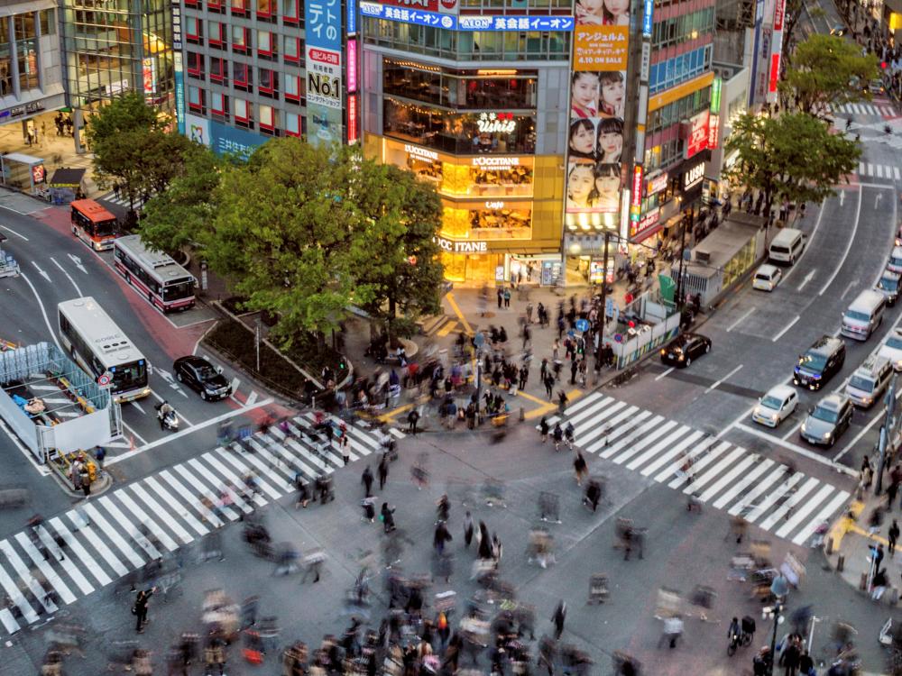 Shibuya-krysset i Tokyo 