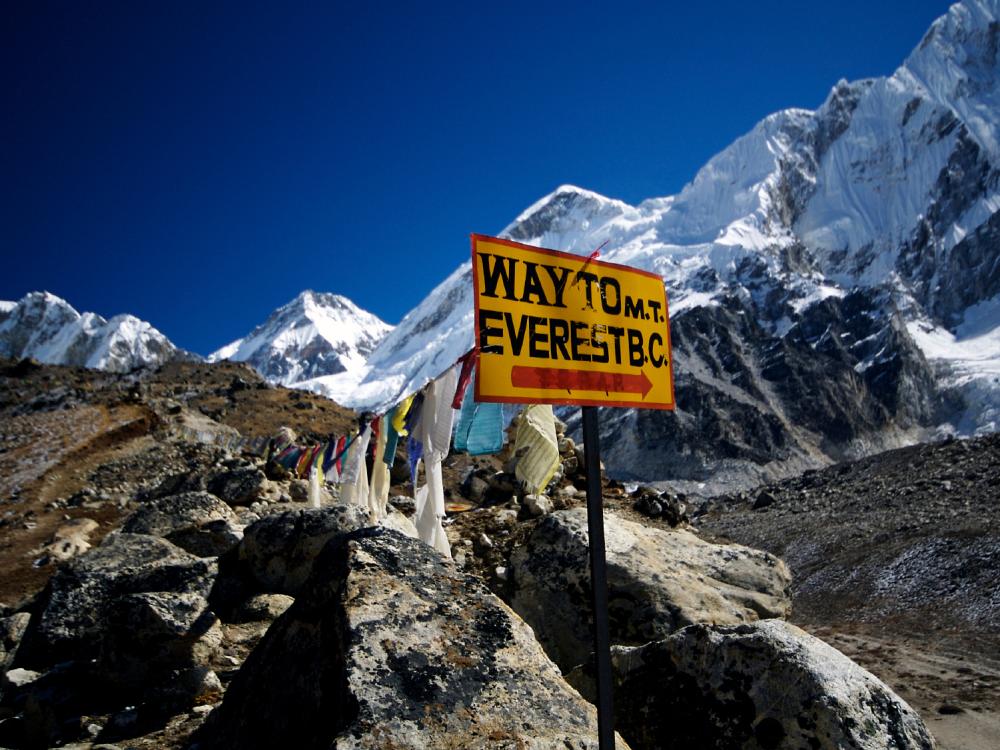 På vei til Everest BC
