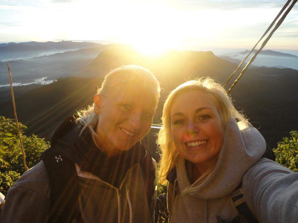 Soloppgang fra Adams Peak