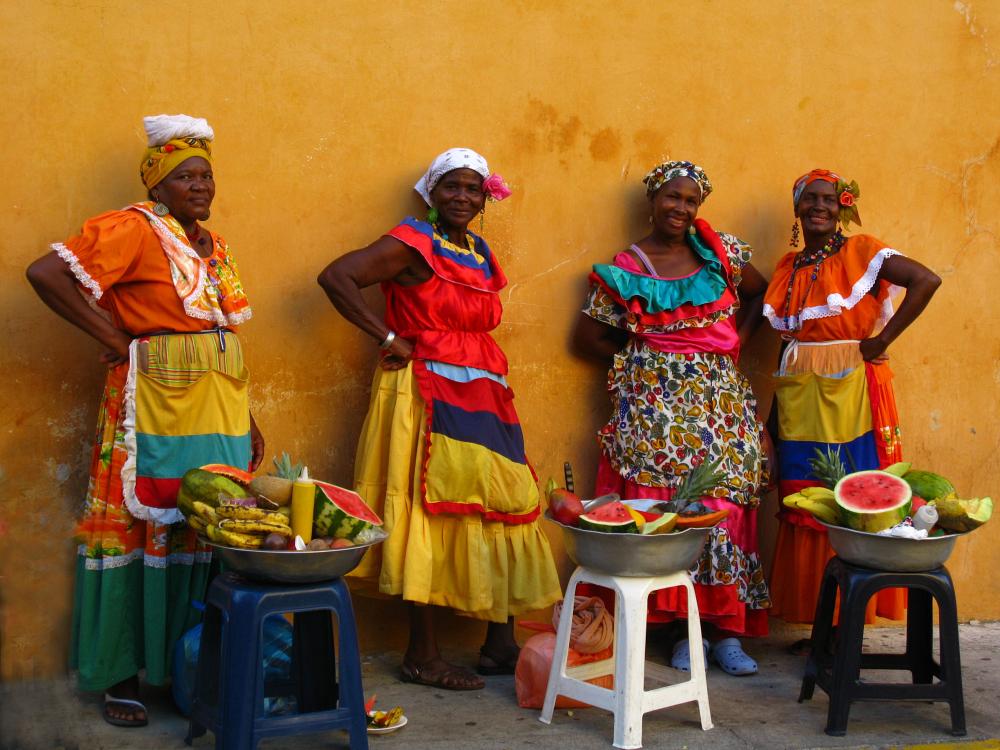 Lokale kvinner i Cartagena 