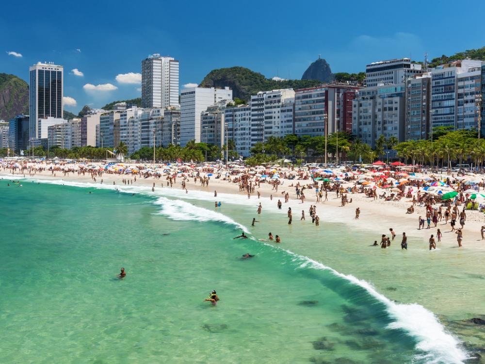 Rios berømte strand Cobacabana