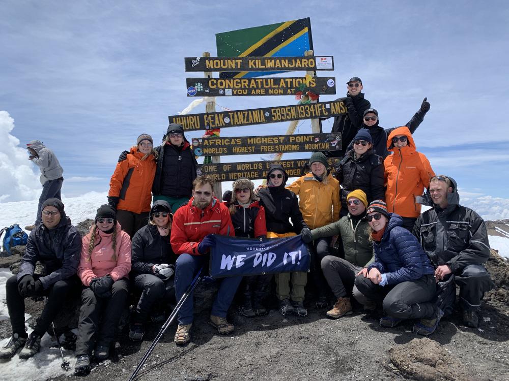 På toppen av Kilimanjaro
