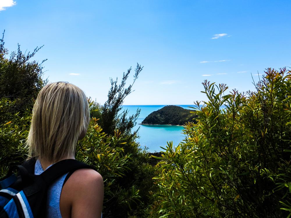 Vakker utsikt ved Abel Tasman