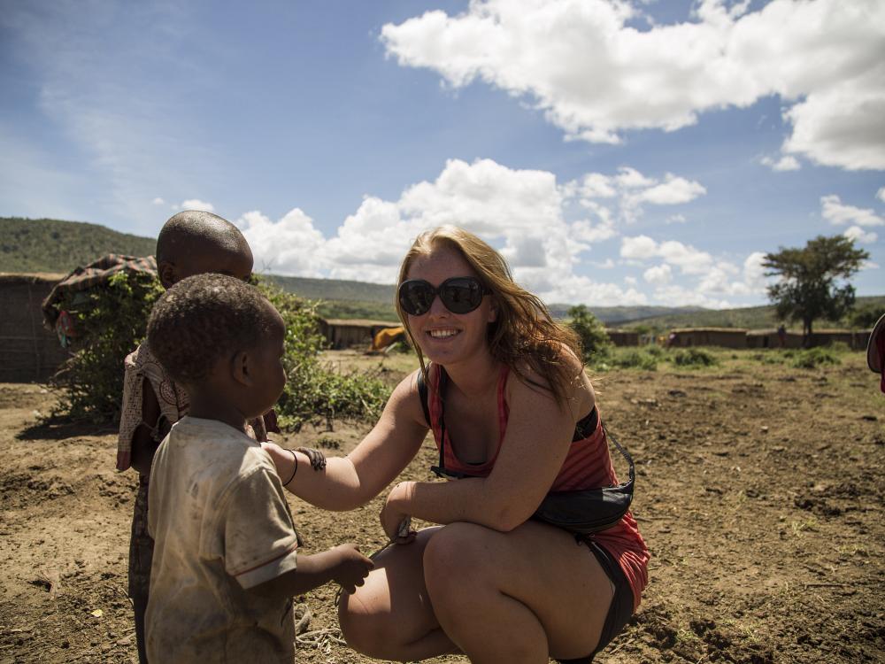 Søte masai-barn
