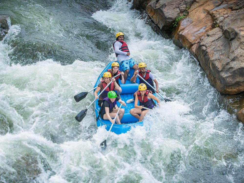 Rafting i jungelen på Sri Lanka