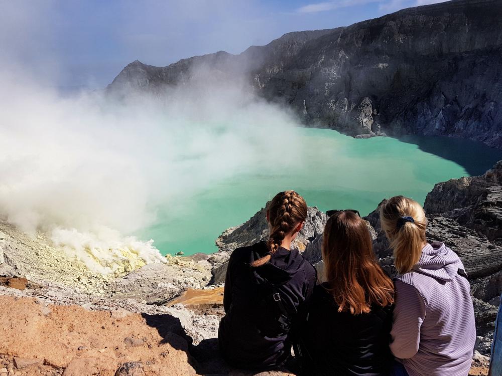 Utsikt over vakre Ijen 