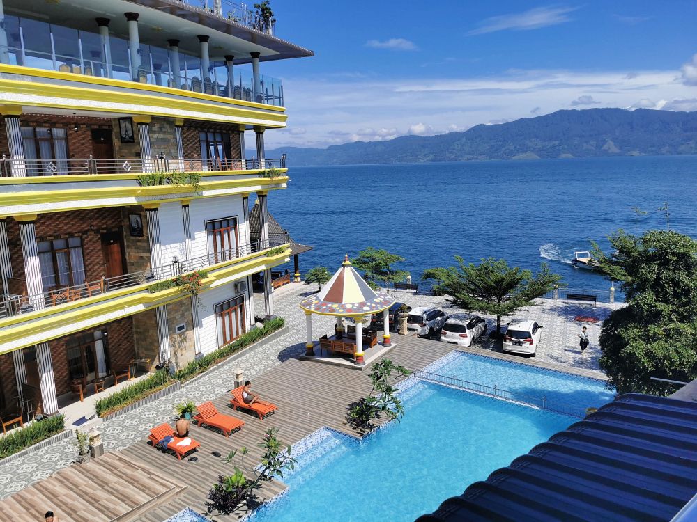 Hotell ved Lake Toba