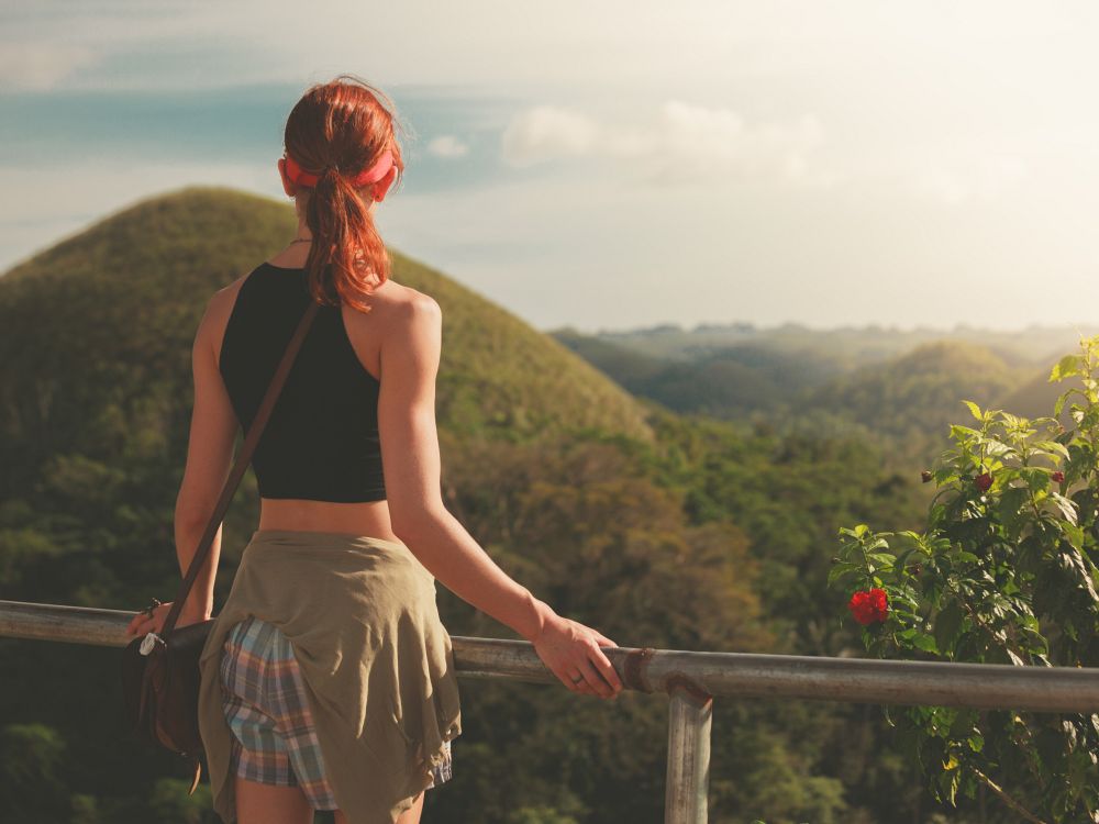 Utsikt over de vakre Chocolate Hills