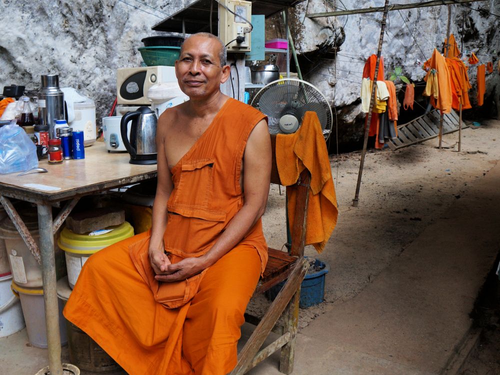 Buddhistmunk i Khao Sok