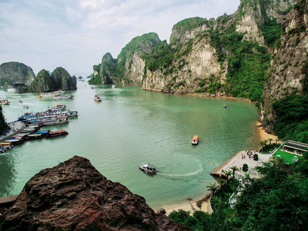 Halong Bay i Vietnam