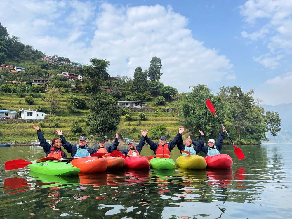 Kajakkpadling på Phewa Lake