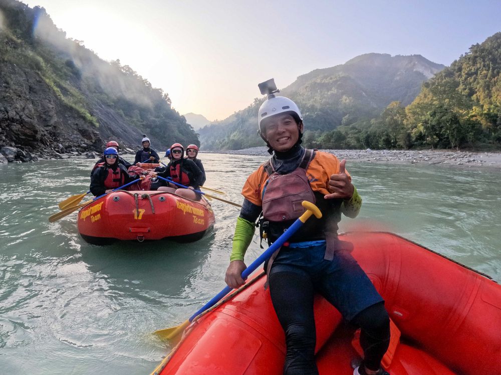 Rafting på Seti-floden