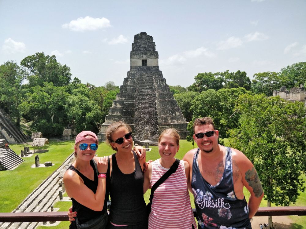 Tempelbyen Tikal i Guatemala