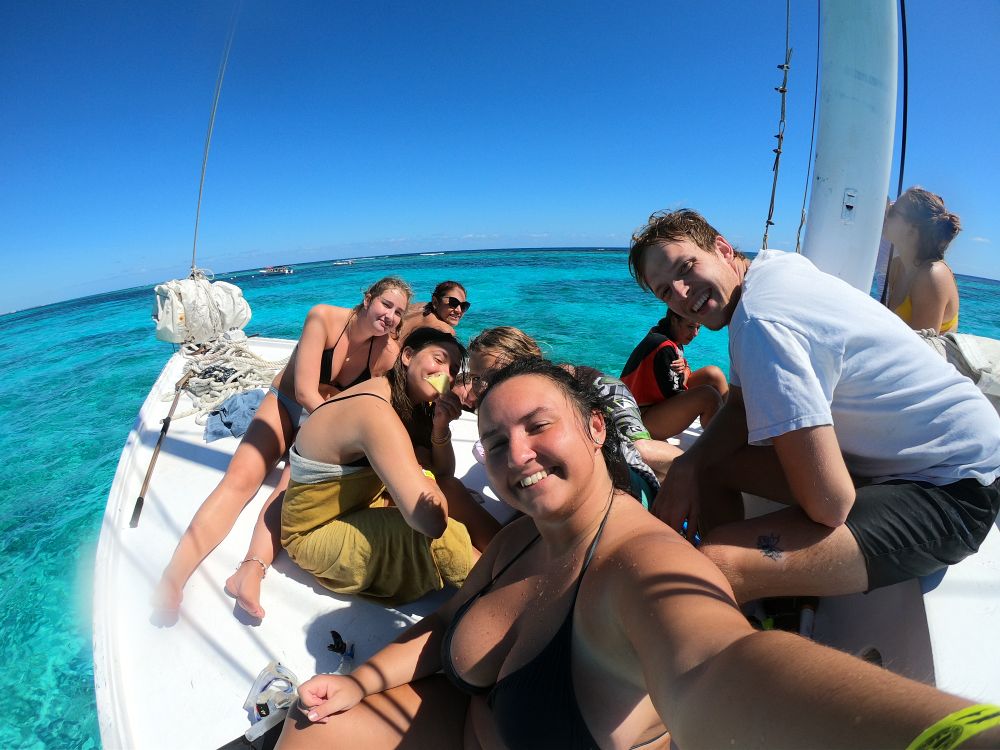 Snorkling på Hol Chan i Belize