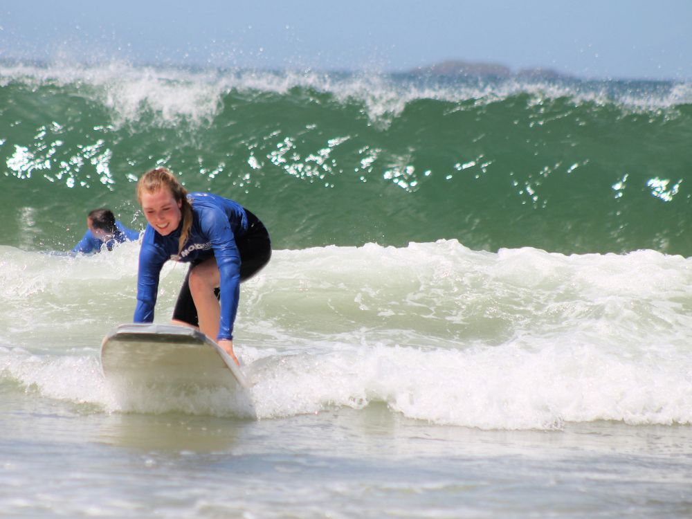 Fange bølgen i Byron Bay