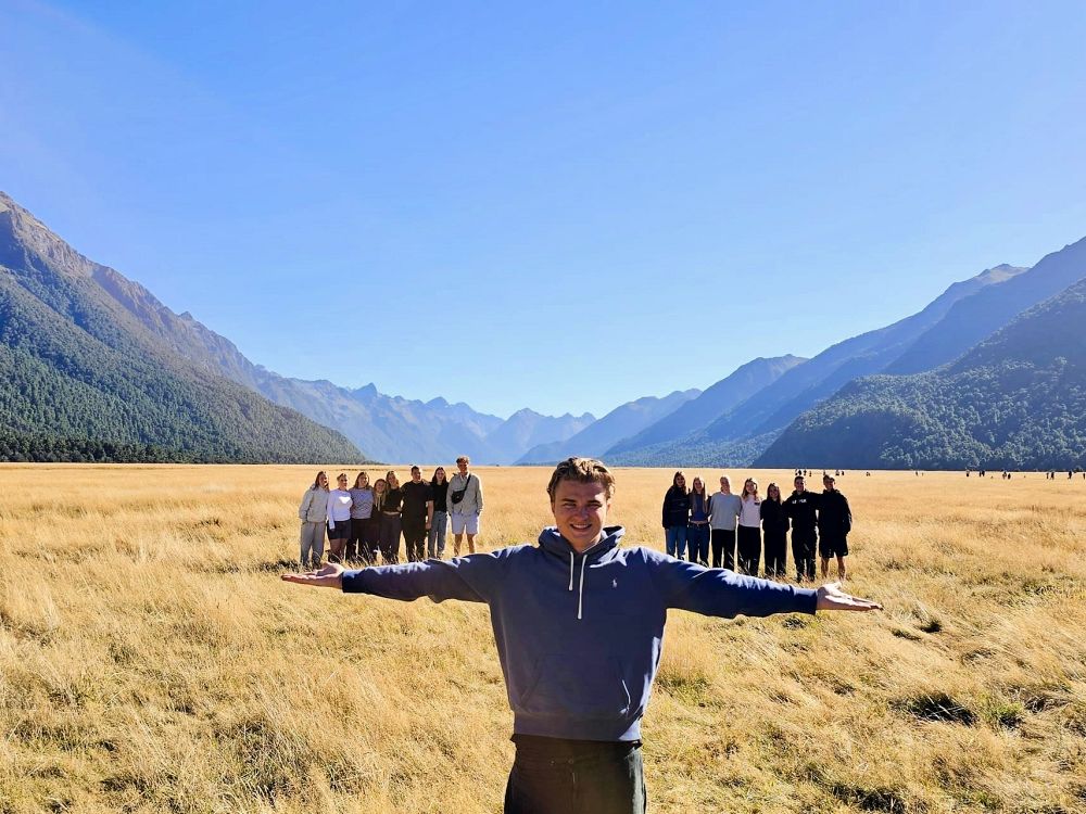 Vakre landskap i New Zealand