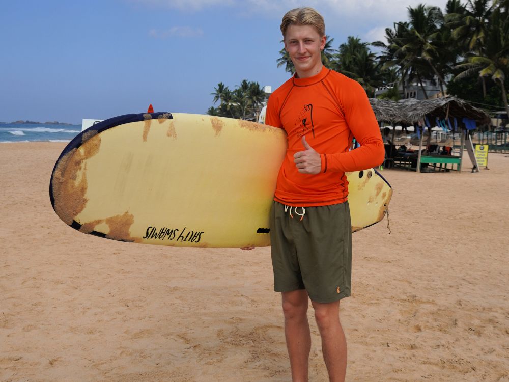 Lær å surfe på Sri Lanka