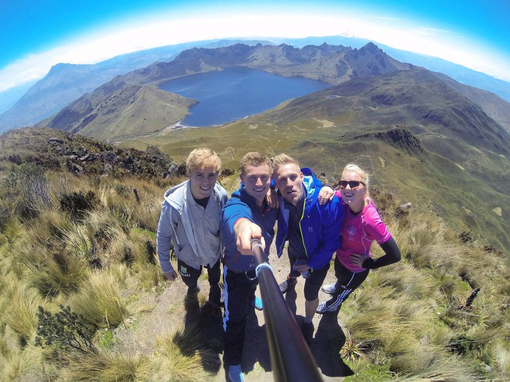 Quilotoa-krateret Ecuador