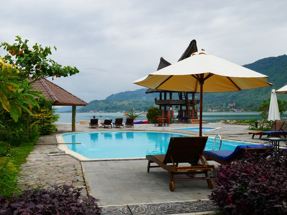 Hotell ved Lake Toba