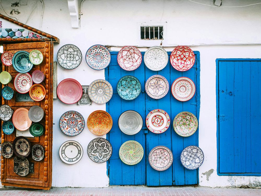 Fargerike gater i Essaouira