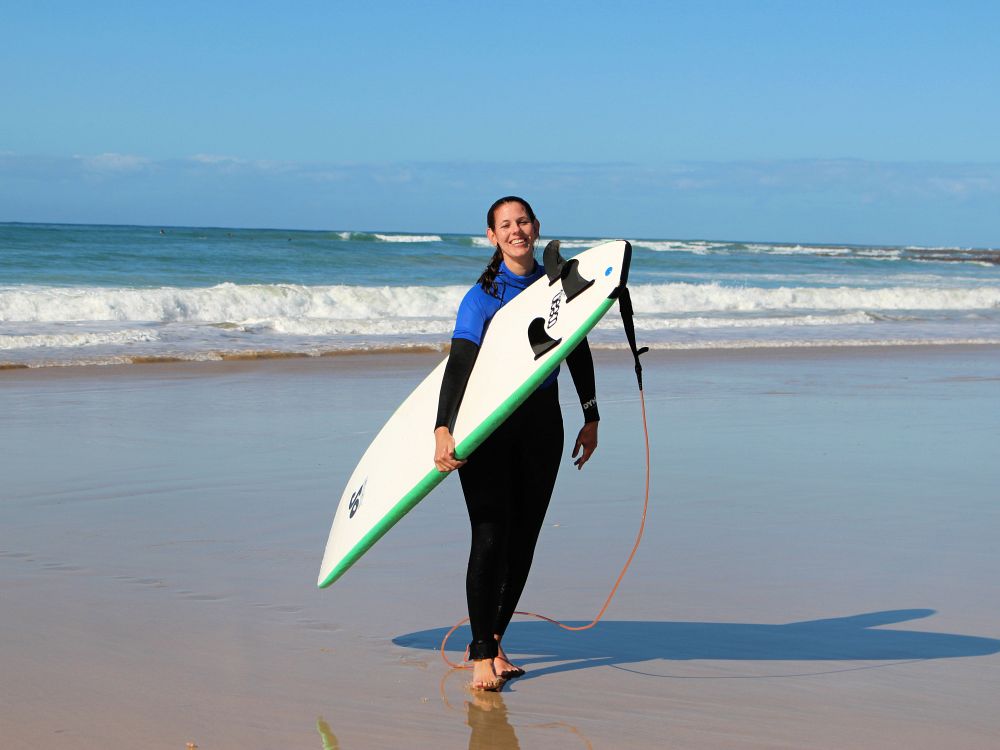 Surfing ved Atlanterhavet