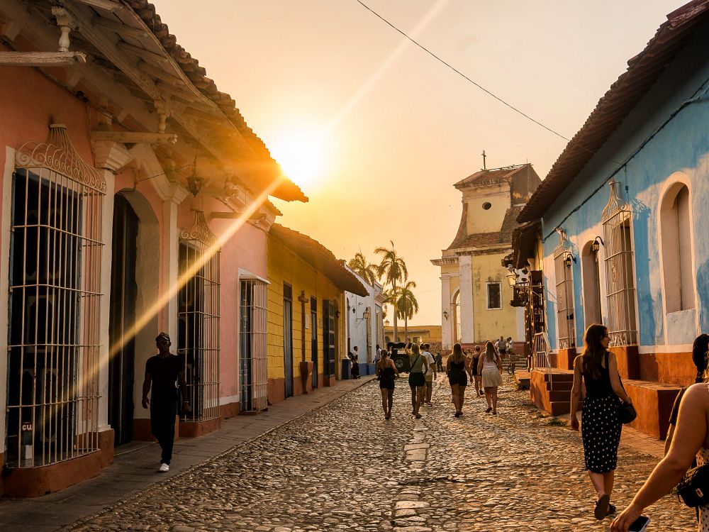 Vakker gate i Trinidad