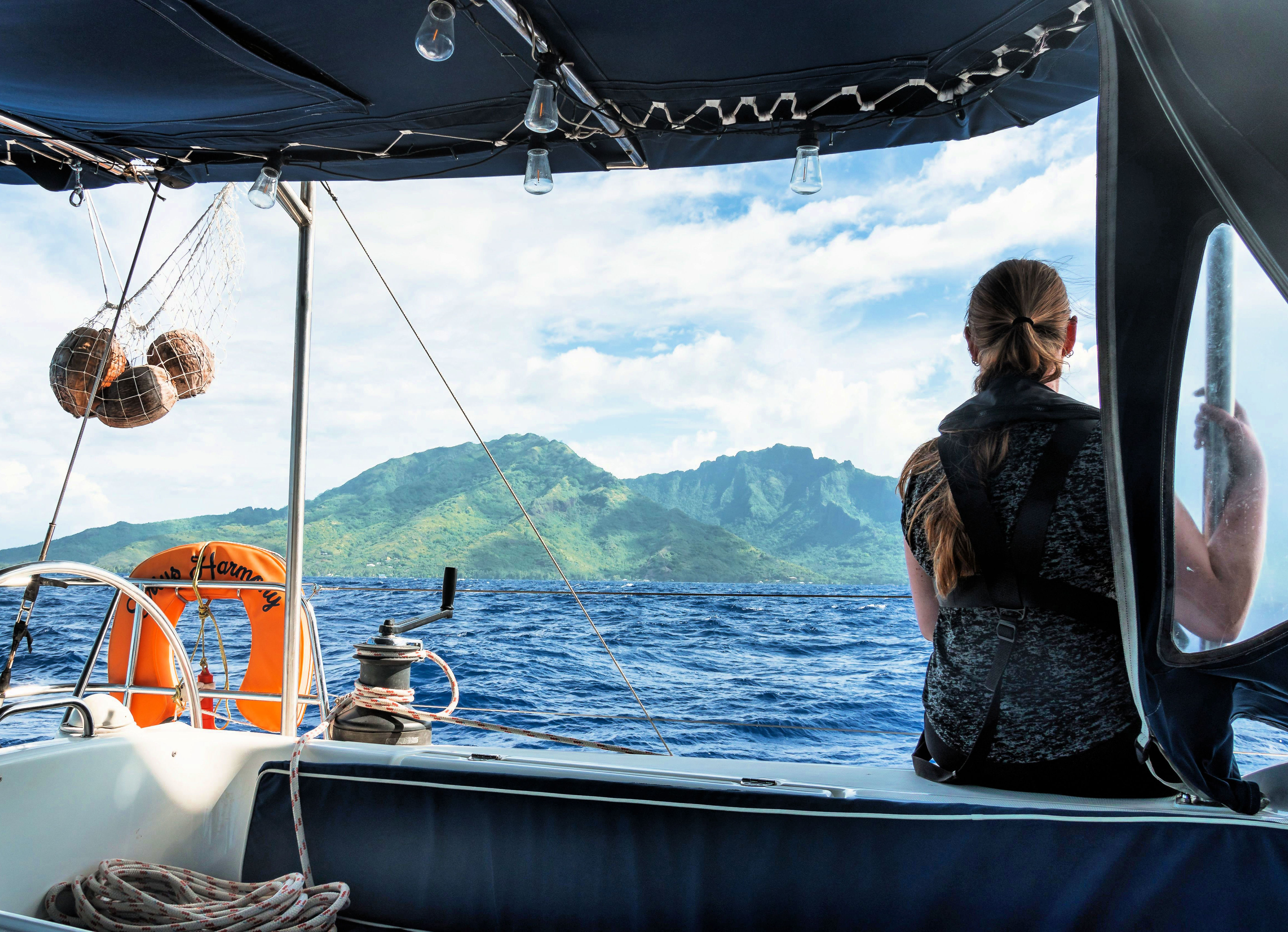 Seil mellom Tahiti, Moorea, Bora Bora og Tahaa