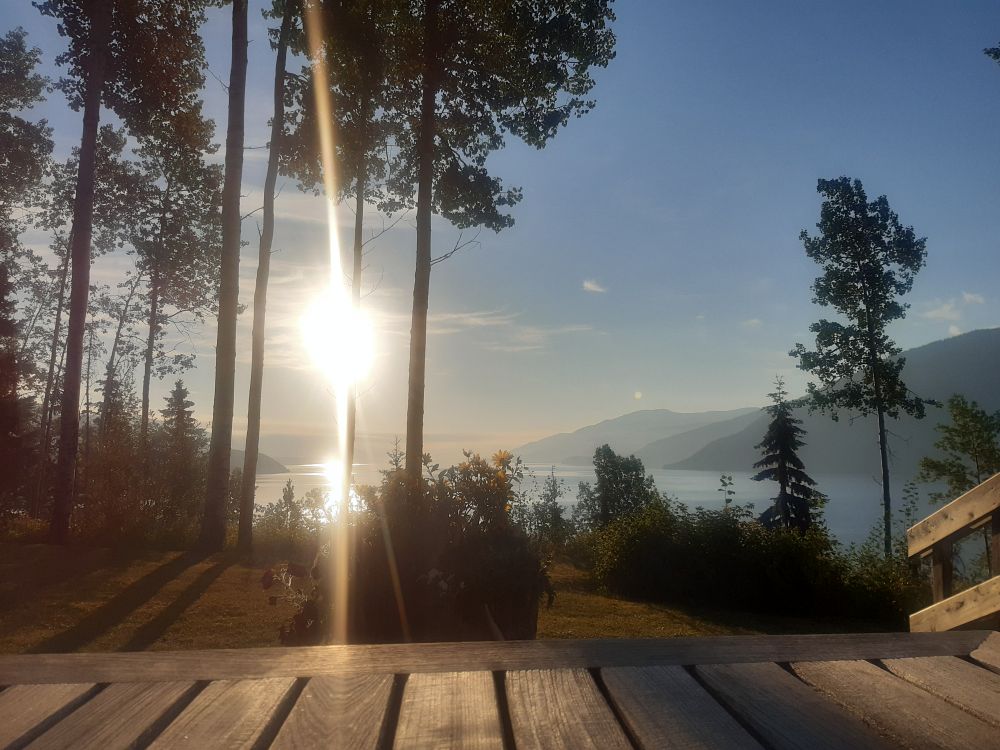 Morgenutsikt fra campens terrasse